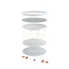 Honeycomb recessed panel light