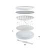 Honeycomb surface panel light